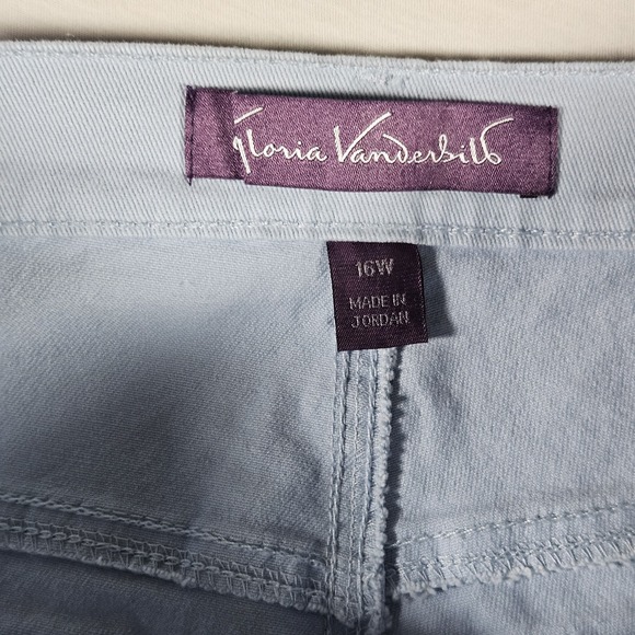 Gloria Vanderbilt Jeans Women's Amanda Original Slimming Size 16W Light Blue - Picture 5 of 7